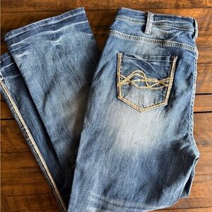 Cowgirl Tuff Blue Boot Cut Jeans